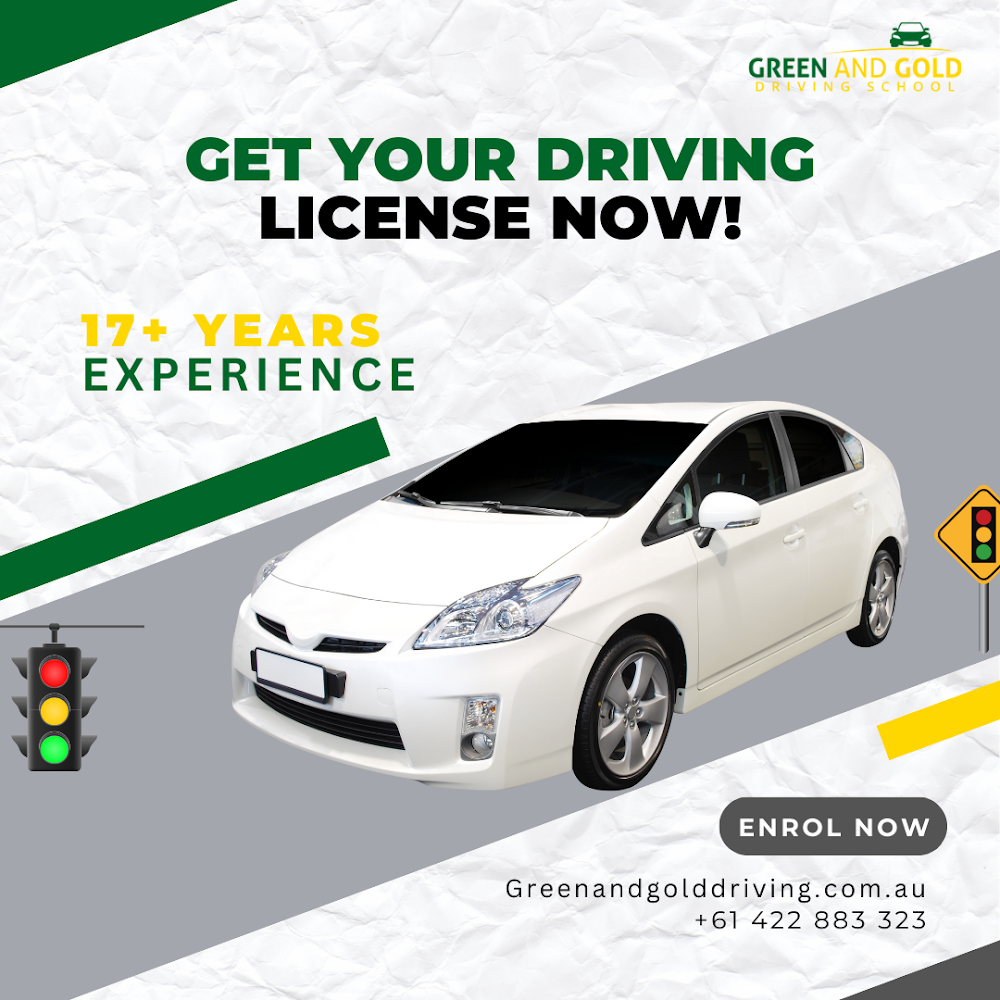 Green and Gold-Driving School