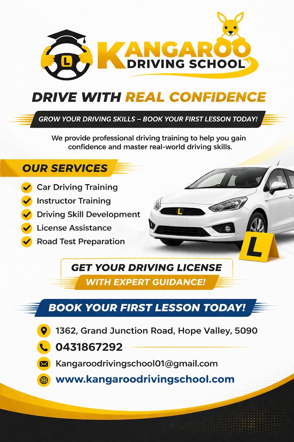 Kangaroo driving school
